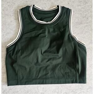 Lululemon Varsity Scoop-Neck Cropped Tennis Tank Legacy Green Size 12